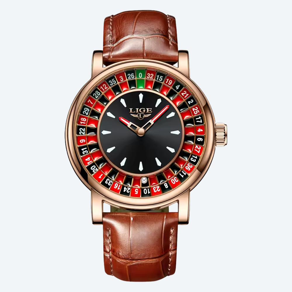 LIGE Casino Roulette Quartz Collection