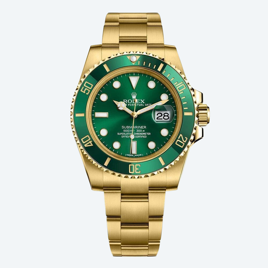 Submariner  Ro. Green Gold 116610lv 40mm Steel