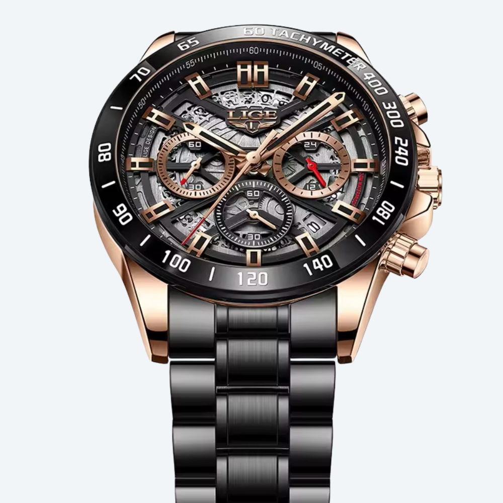LIGE Chronograph Steel Collection