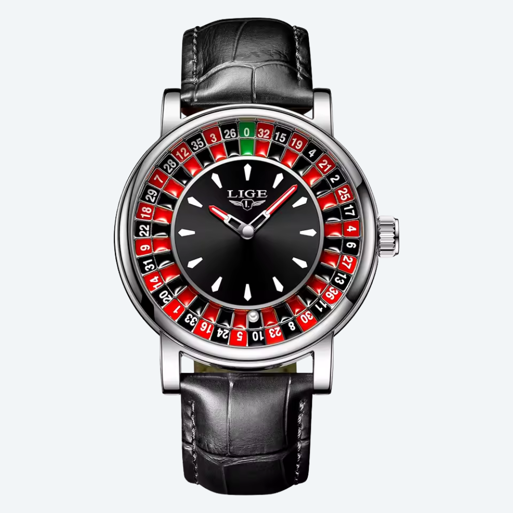 LIGE Casino Roulette Quartz Collection