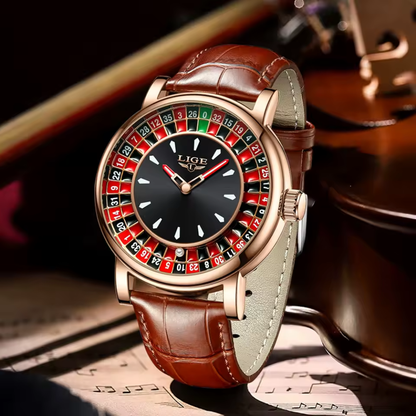 LIGE Casino Roulette Quartz Collection