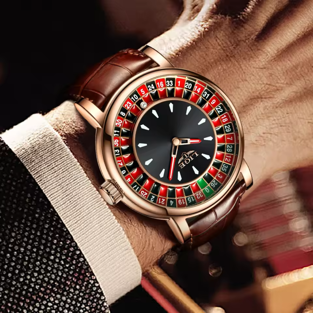 LIGE Casino Roulette Quartz Collection