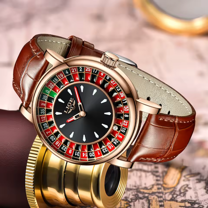 LIGE Casino Roulette Quartz Collection